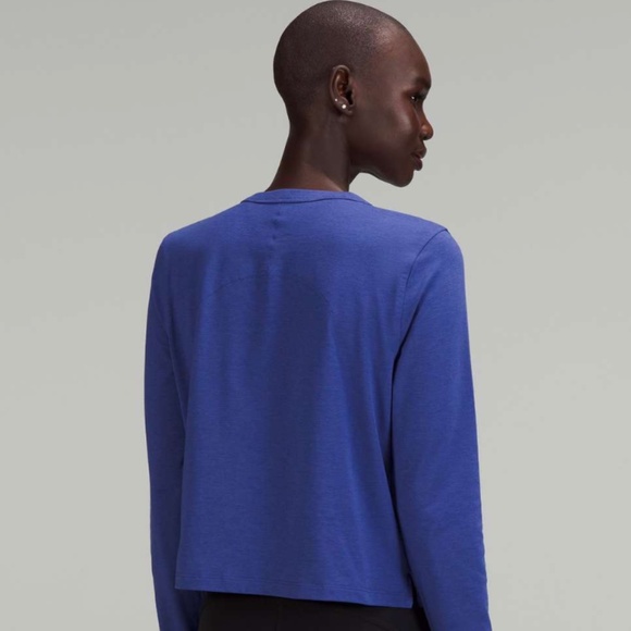 Lululemon Classic-Fit Cotton-Blend Long Sleeve in “Psychic” NWT - Picture 3 of 8